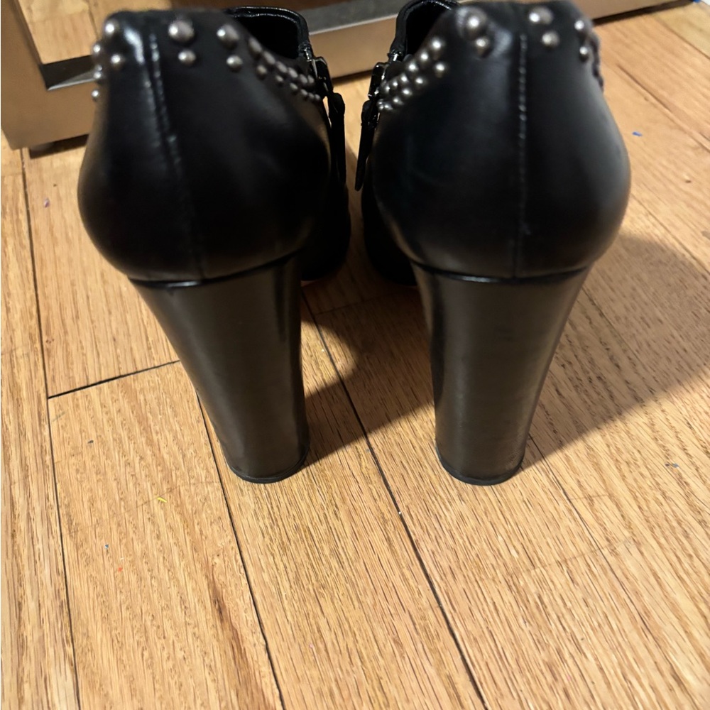 Prada Black Studded Women's Heels - Picture 4 of 12